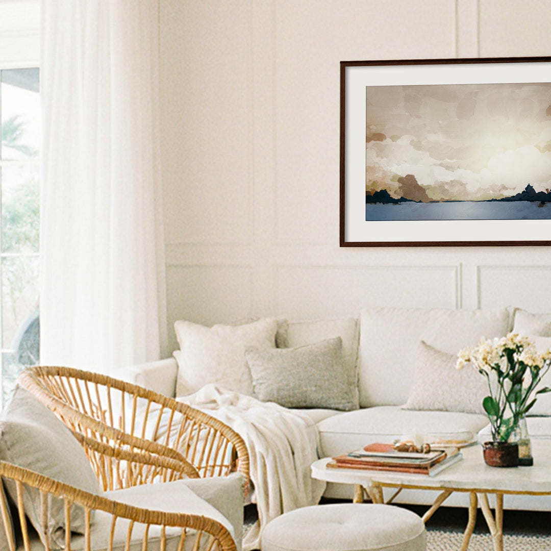 "Costa Modscape I" Framed Matted Print Wall Art by ChiChi Décor