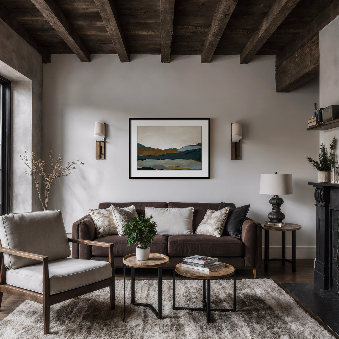 "Terra Modscape III" Framed Matted Print Wall Art by ChiChi Décor