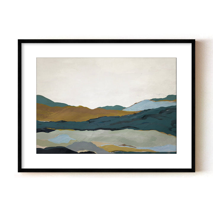 "Terra Modscape III" Framed Matted Print Wall Art by ChiChi Décor