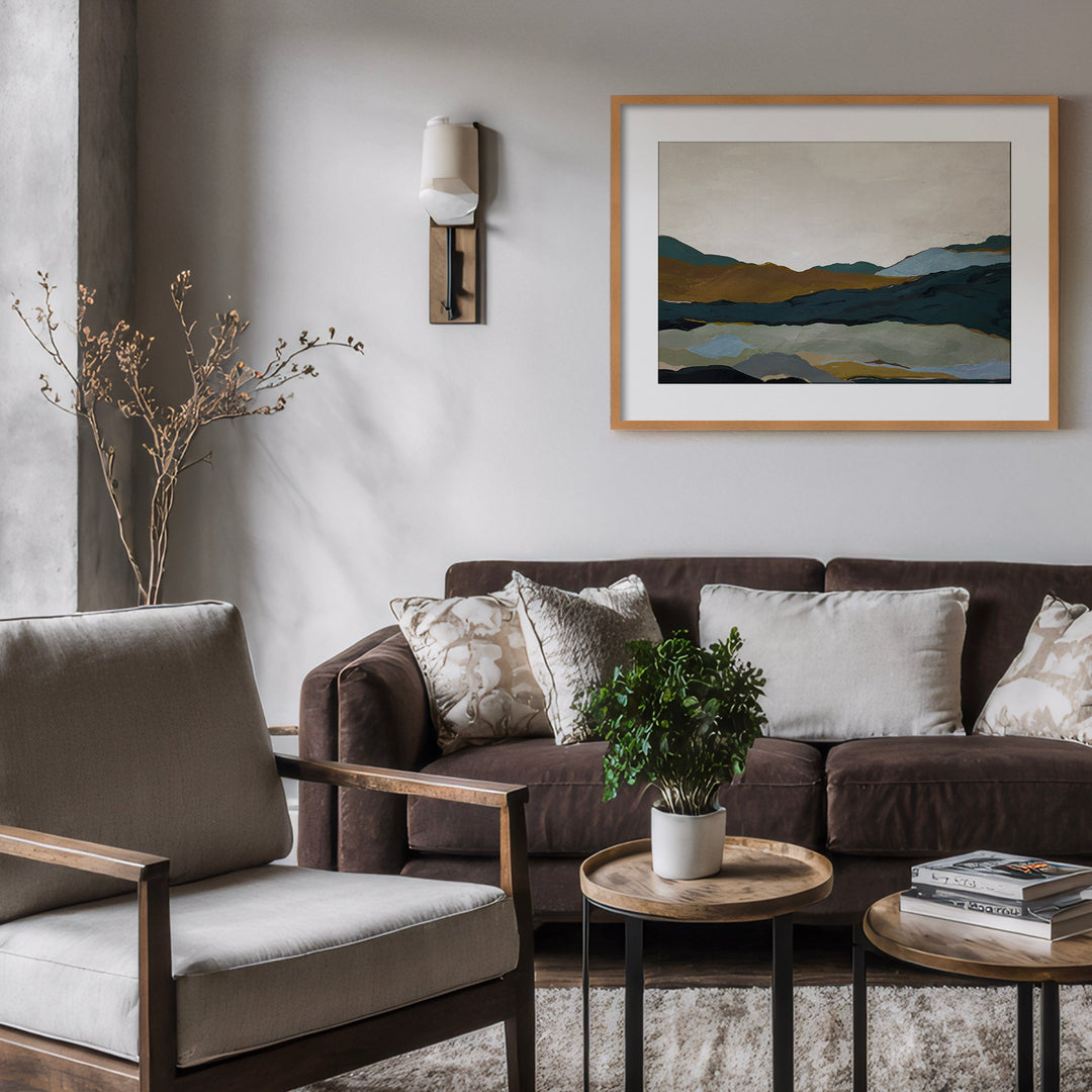 "Terra Modscape III" Framed Matted Print Wall Art by ChiChi Décor