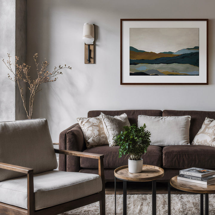 "Terra Modscape III" Framed Matted Print Wall Art by ChiChi Décor