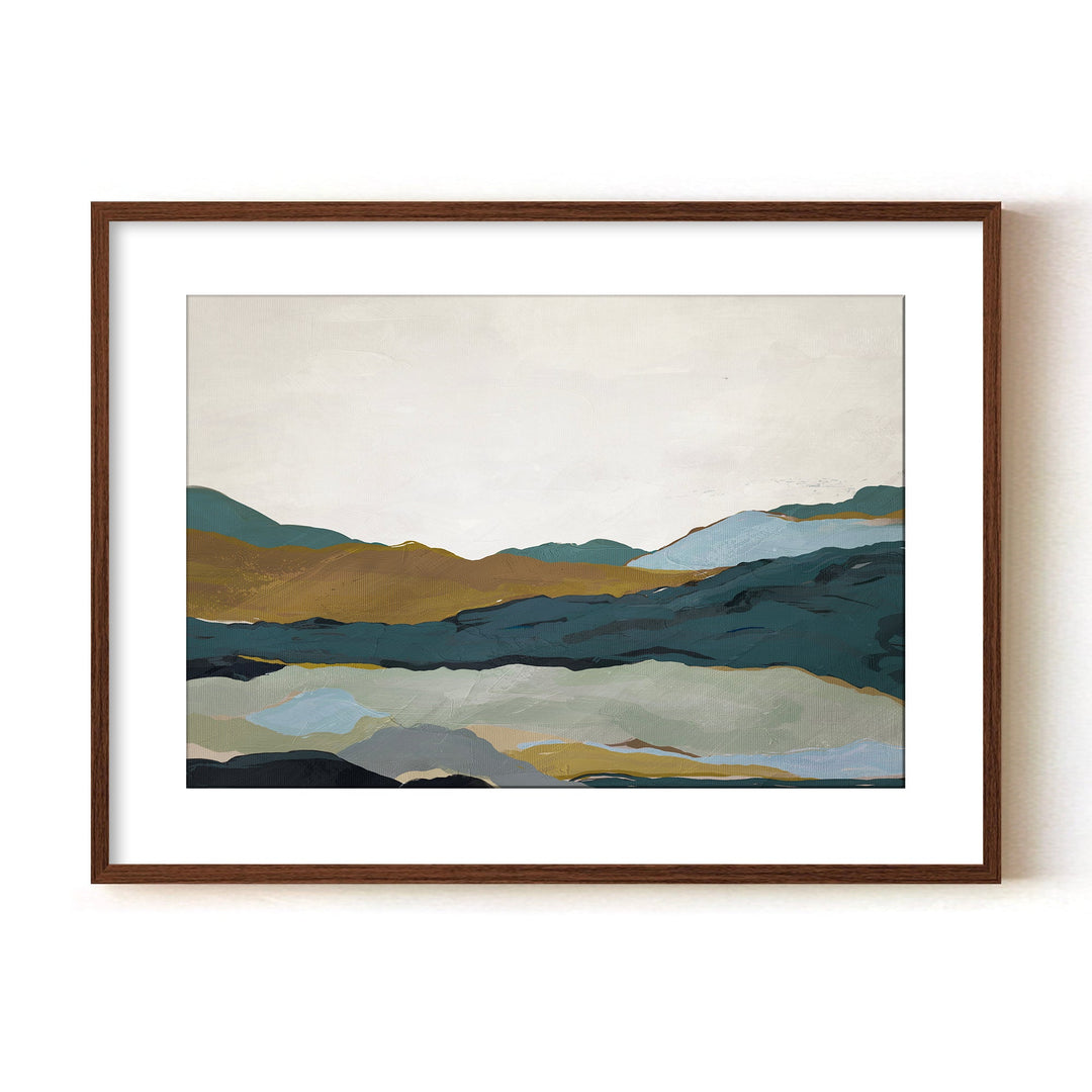 "Terra Modscape III" Framed Matted Print Wall Art by ChiChi Décor
