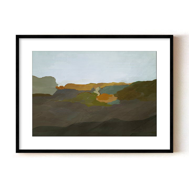 "Terra Modscape IX" Framed Matted Print Wall Art by ChiChi Décor