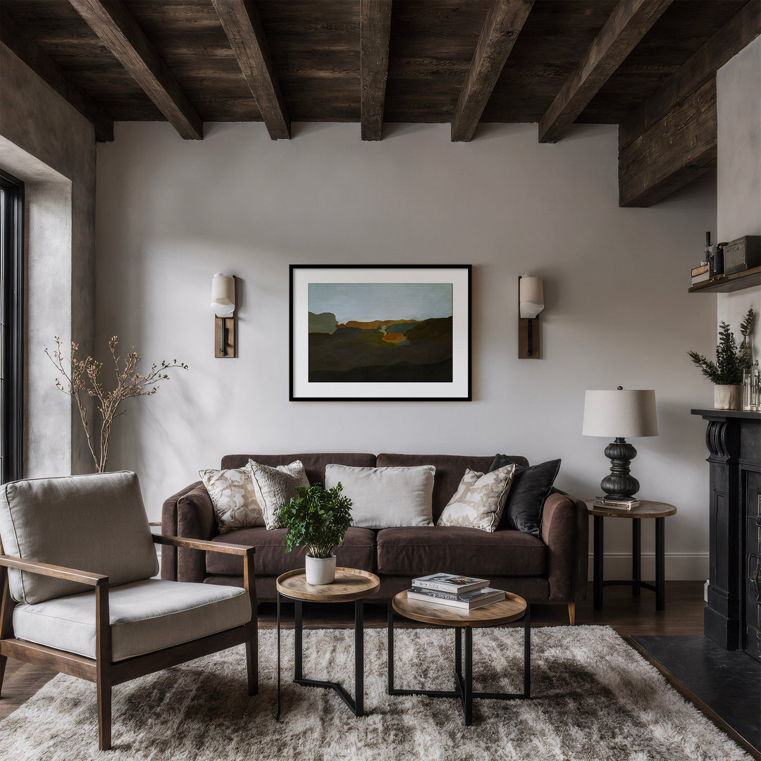 "Terra Modscape IX" Framed Matted Print Wall Art by ChiChi Décor