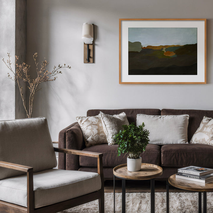 "Terra Modscape IX" Framed Matted Print Wall Art by ChiChi Décor