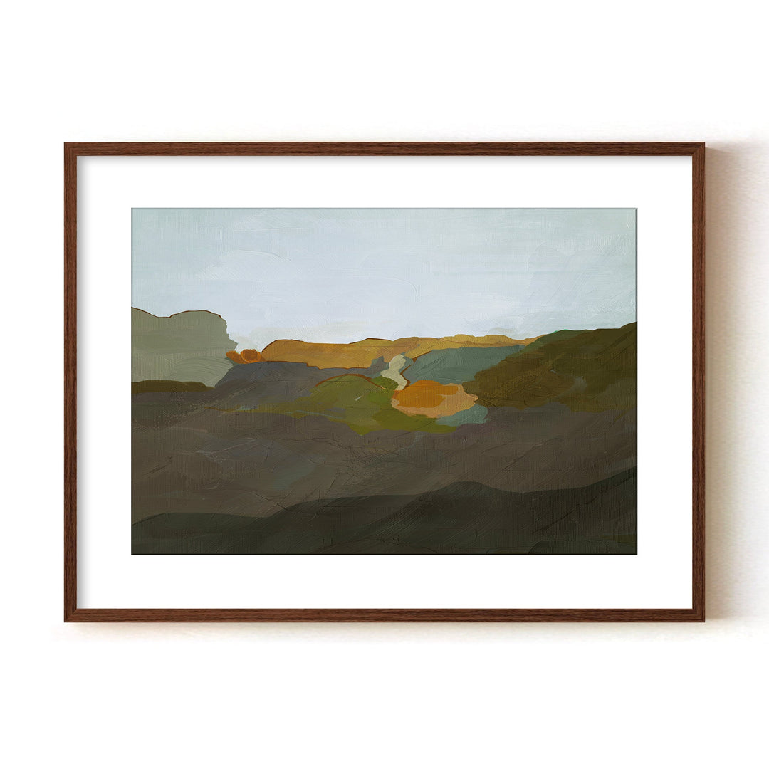"Terra Modscape IX" Framed Matted Print Wall Art by ChiChi Décor