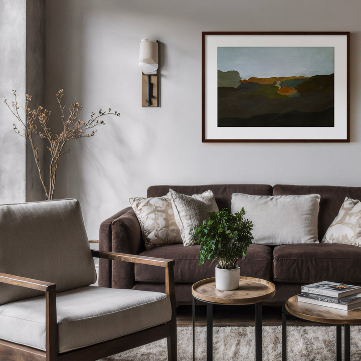 "Terra Modscape IX" Framed Matted Print Wall Art by ChiChi Décor