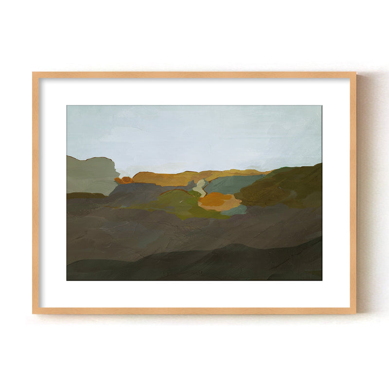 "Terra Modscape IX" Framed Matted Print Wall Art by ChiChi Décor