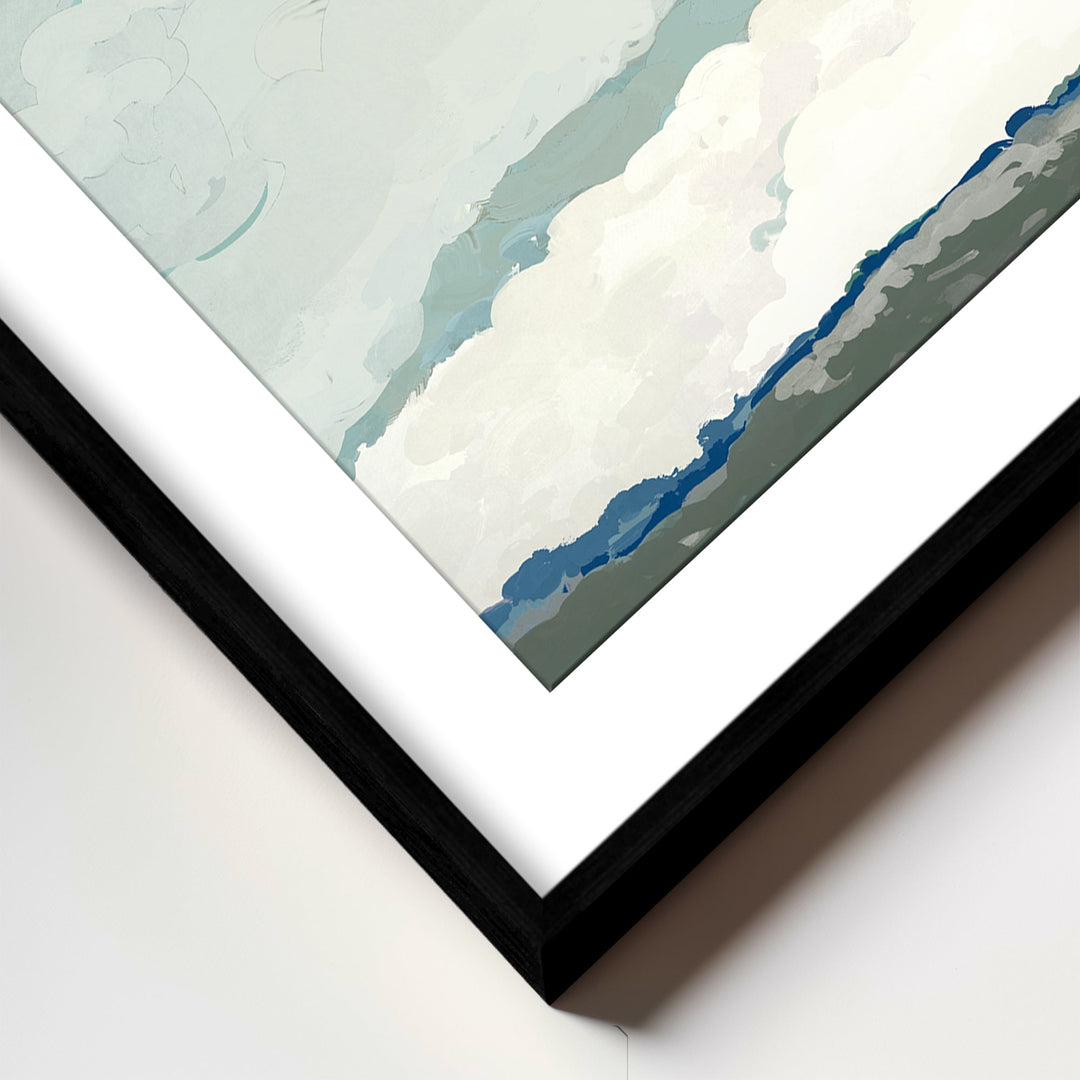 "Costa Modscape V" Framed Matted Print Wall Art by ChiChi Décor