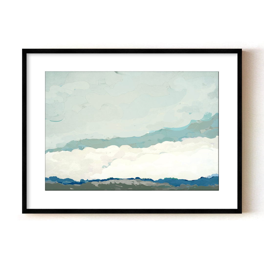 "Costa Modscape V" Framed Matted Print Wall Art by ChiChi Décor