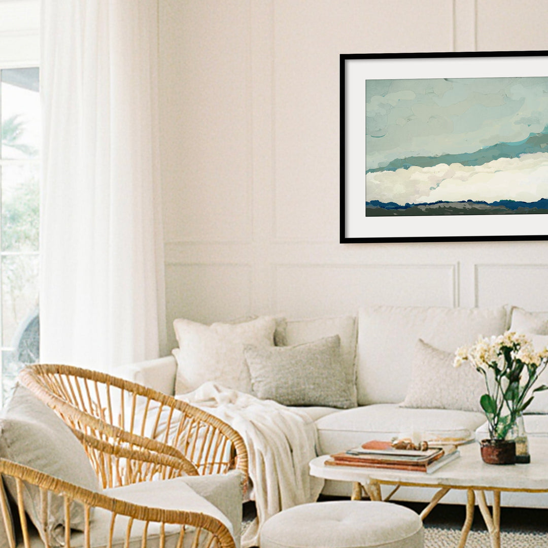 "Costa Modscape V" Framed Matted Print Wall Art by ChiChi Décor
