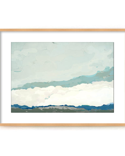 "Costa Modscape V" Framed Matted Print Wall Art by ChiChi Décor