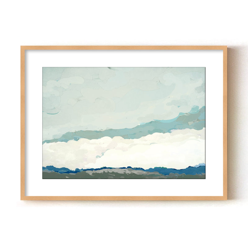 "Costa Modscape V" Framed Matted Print Wall Art by ChiChi Décor