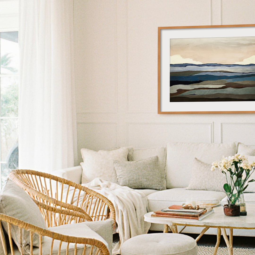 "Costa Modscape II" Framed Matted Print Wall Art by ChiChi Décor