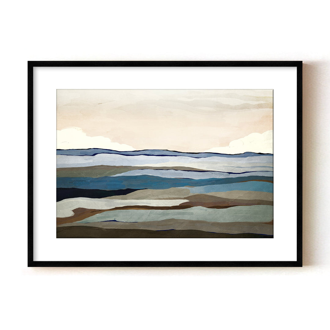 "Costa Modscape II" Framed Matted Print Wall Art by ChiChi Décor