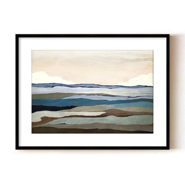 "Costa Modscape II" Framed Matted Print Wall Art by ChiChi Décor