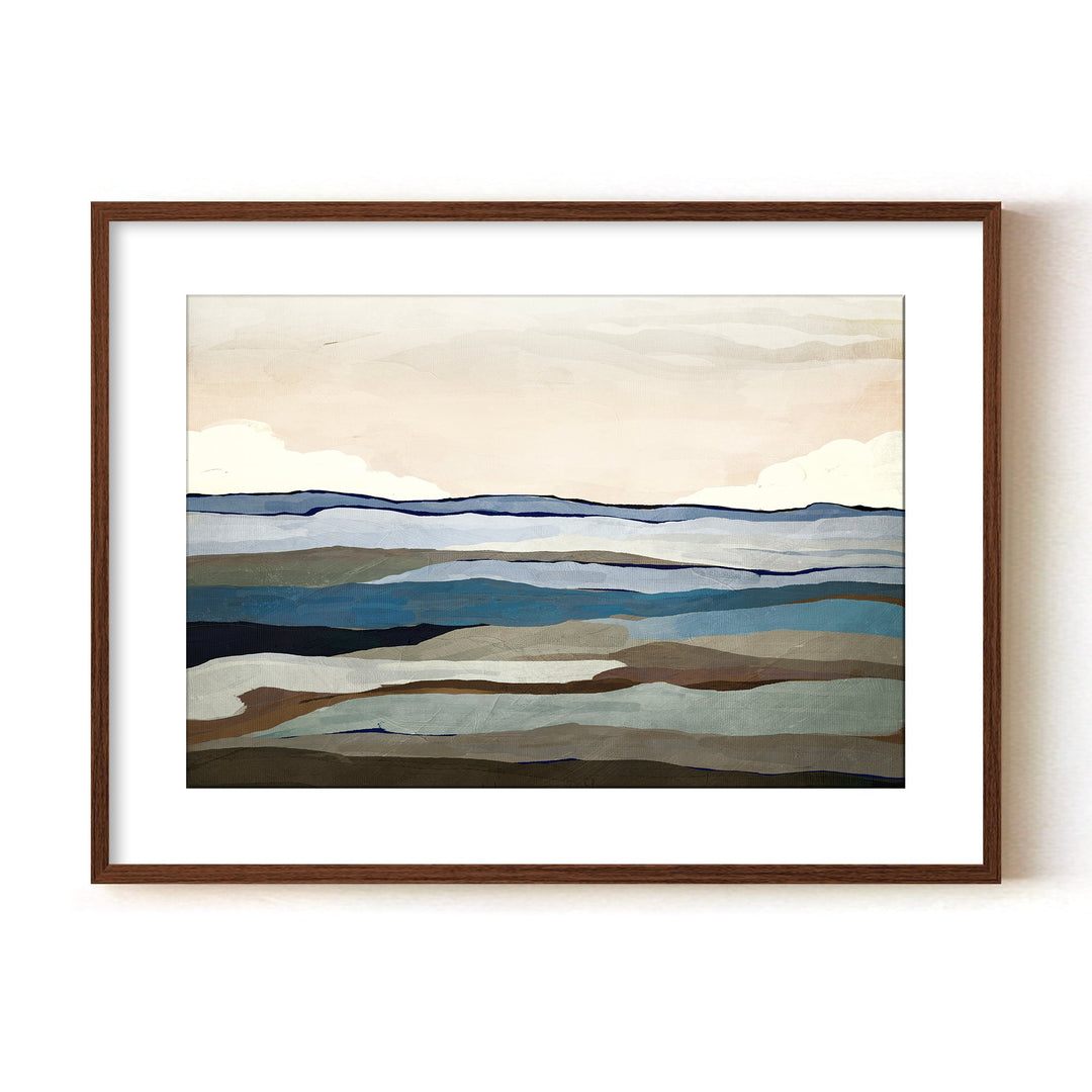 "Costa Modscape II" Framed Matted Print Wall Art by ChiChi Décor