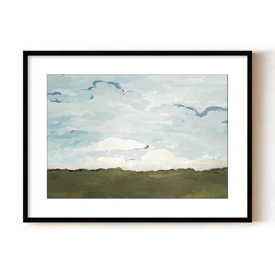 "Terra Modscape V" Framed Matted Print Wall Art by ChiChi Décor