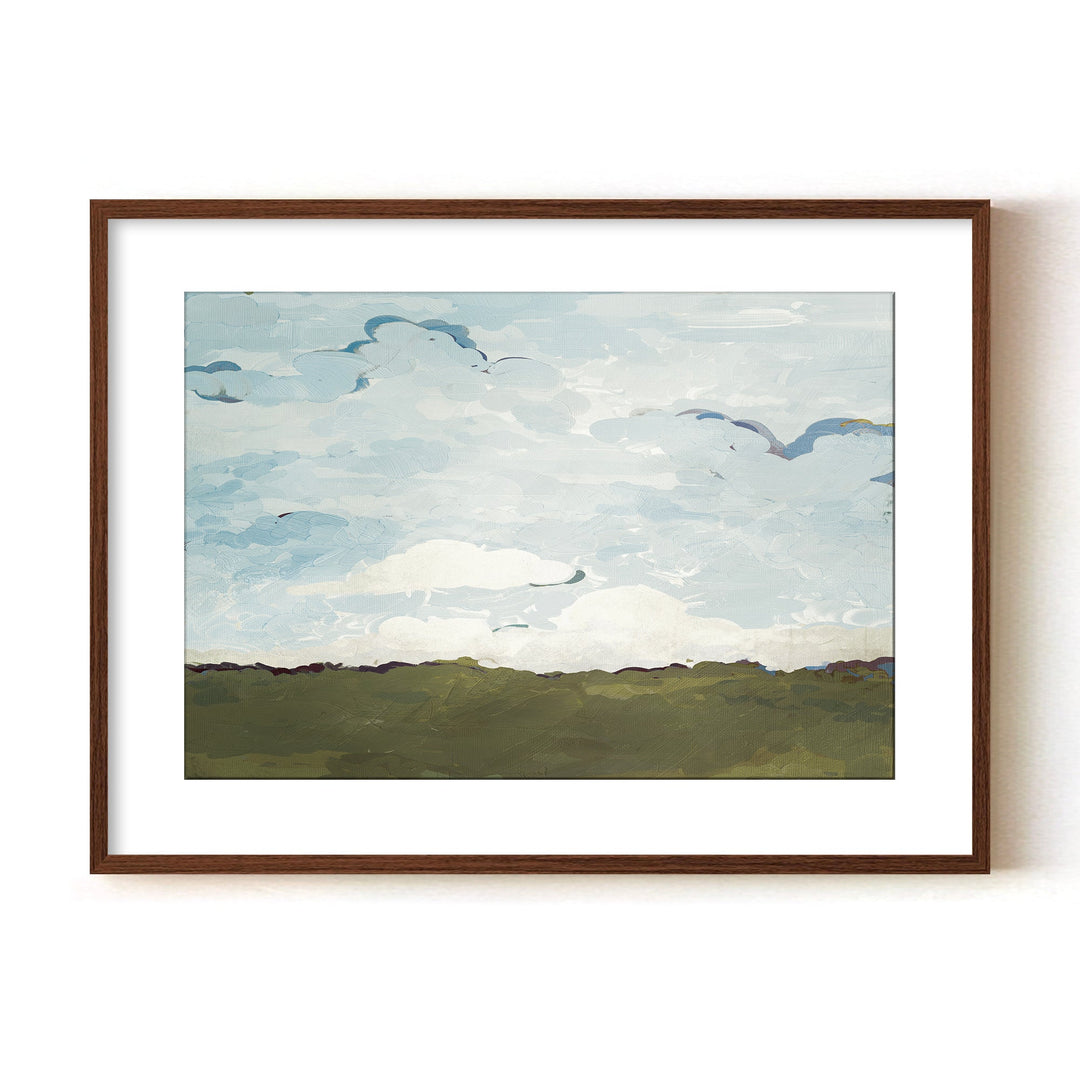 "Terra Modscape V" Framed Matted Print Wall Art by ChiChi Décor