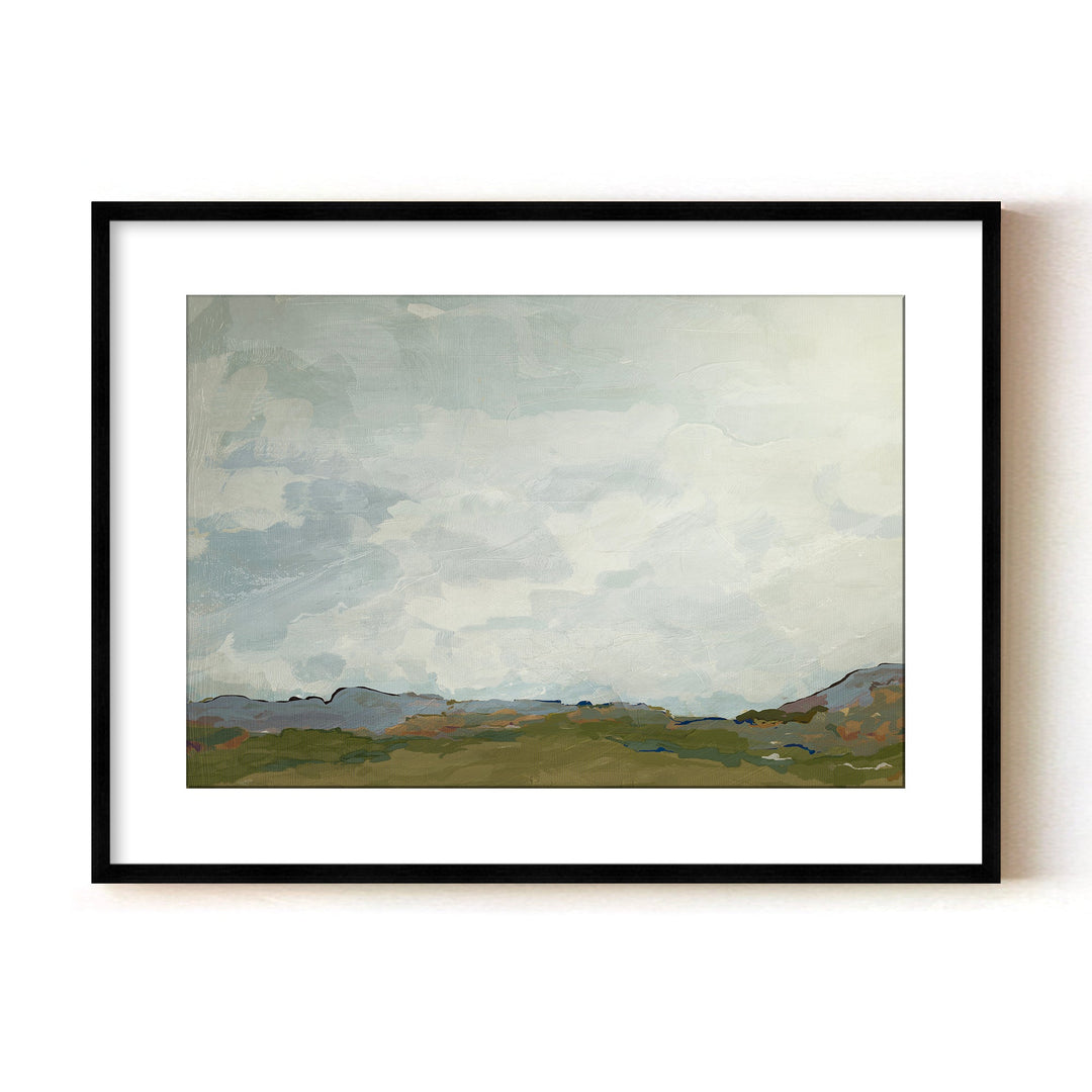 "Terra Modscape I" Framed Matted Print Wall Art by ChiChi Décor