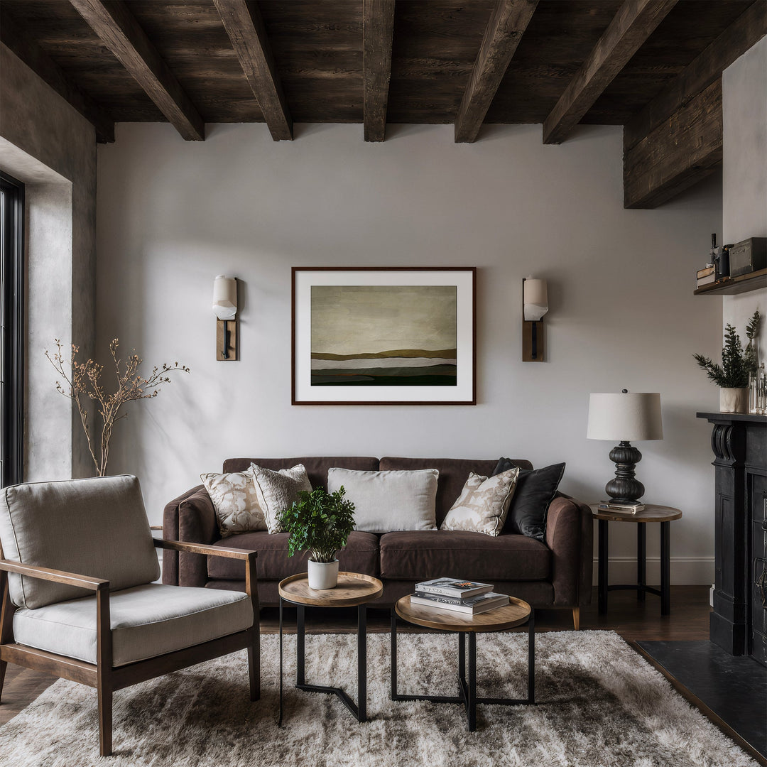 "Terra Modscape VII" Framed Matted Print Wall Art by ChiChi Décor