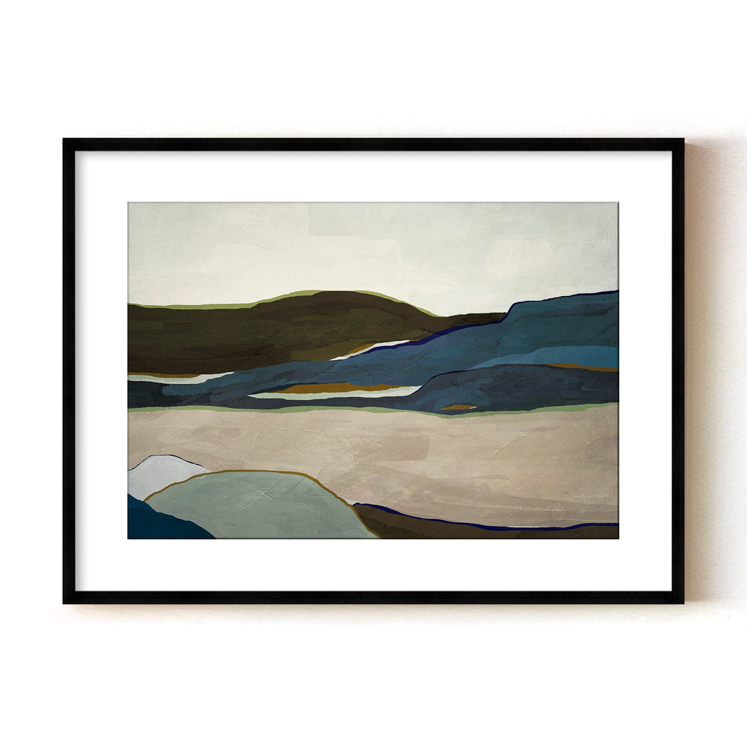 "Terra Modscape IV" Framed Matted Print Wall Art by ChiChi Décor