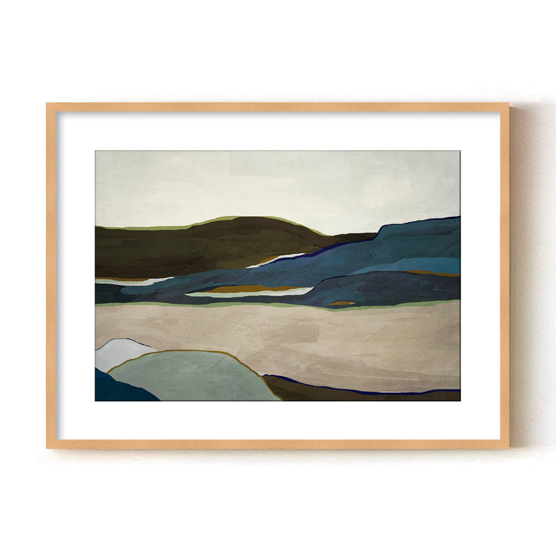 "Terra Modscape IV" Framed Matted Print Wall Art by ChiChi Décor