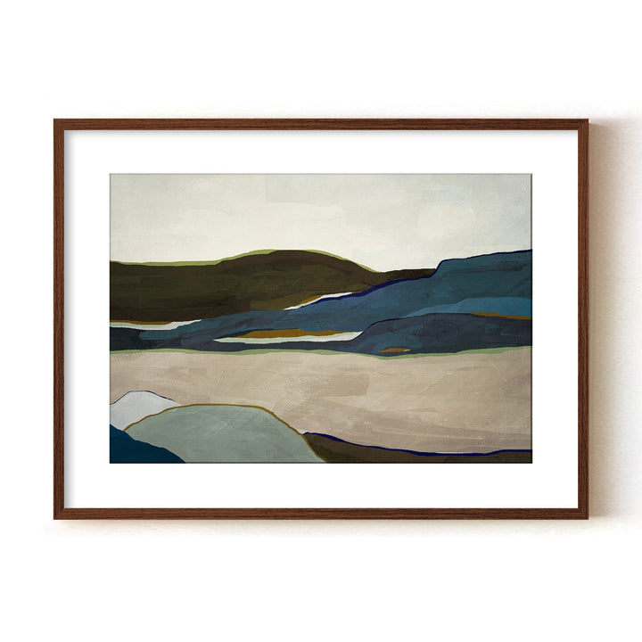 "Terra Modscape IV" Framed Matted Print Wall Art by ChiChi Décor