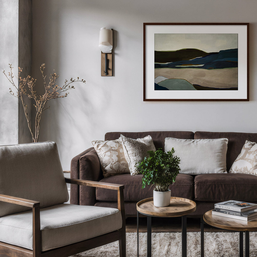 "Terra Modscape IV" Framed Matted Print Wall Art by ChiChi Décor