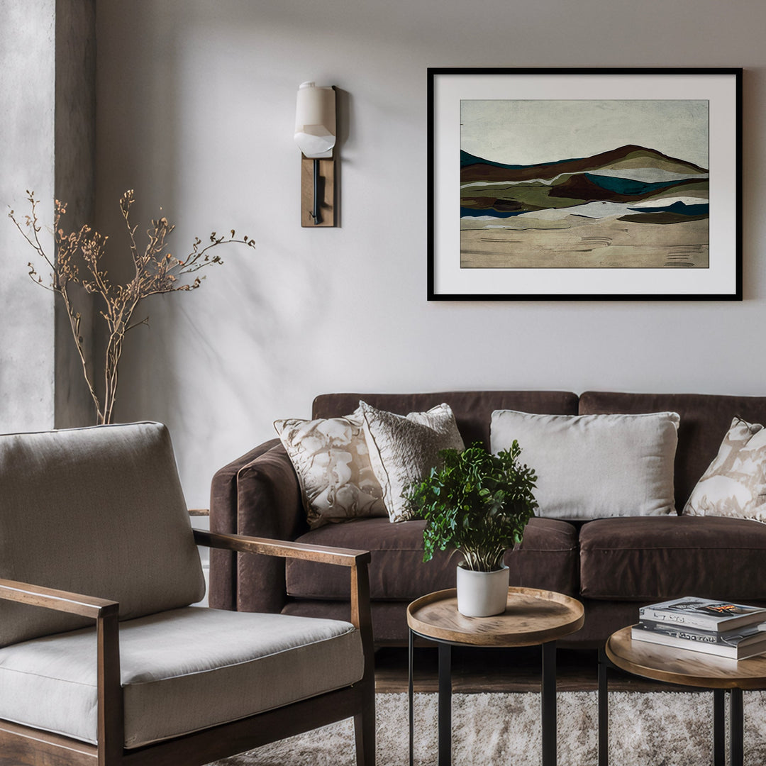 "Terra Modscape VI" Framed Matted Print Wall Art by ChiChi Décor