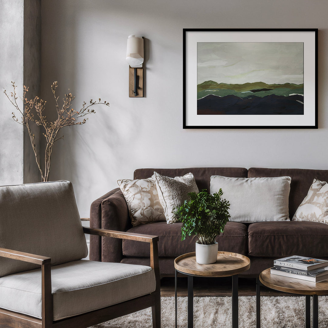"Terra Modscape II" Framed Matted Print Wall Art by ChiChi Décor