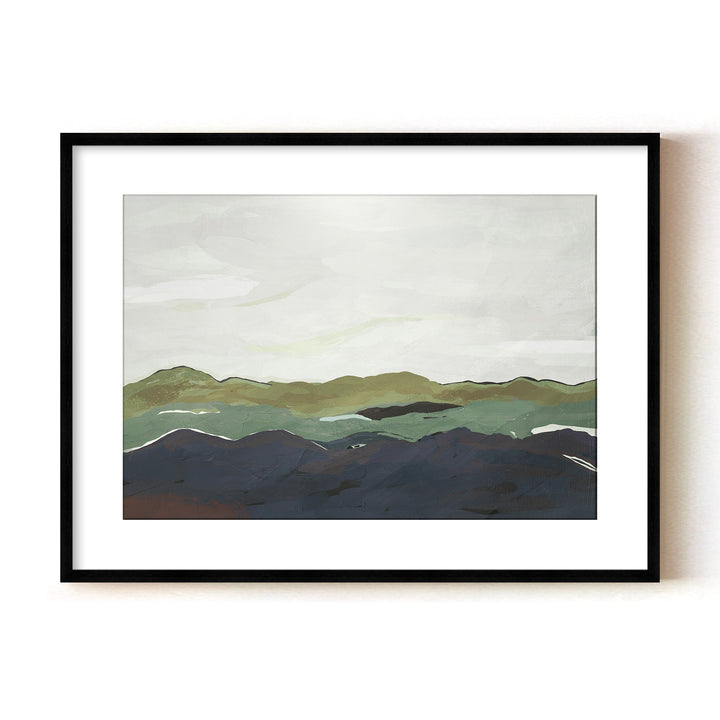 "Terra Modscape II" Framed Matted Print Wall Art by ChiChi Décor