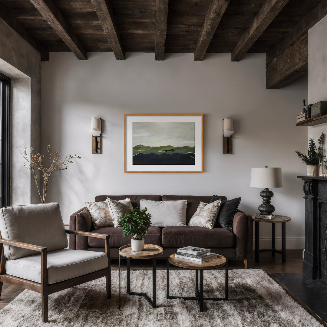 "Terra Modscape II" Framed Matted Print Wall Art by ChiChi Décor