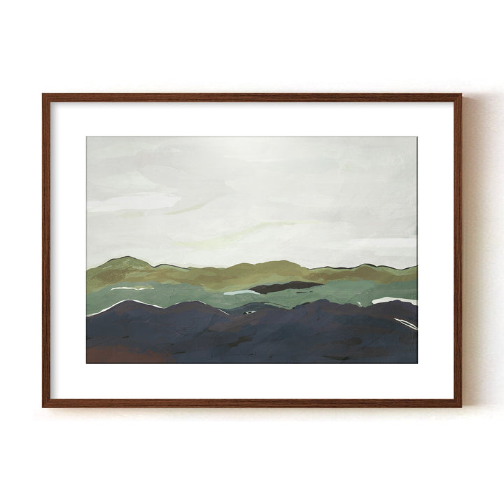 "Terra Modscape II" Framed Matted Print Wall Art by ChiChi Décor