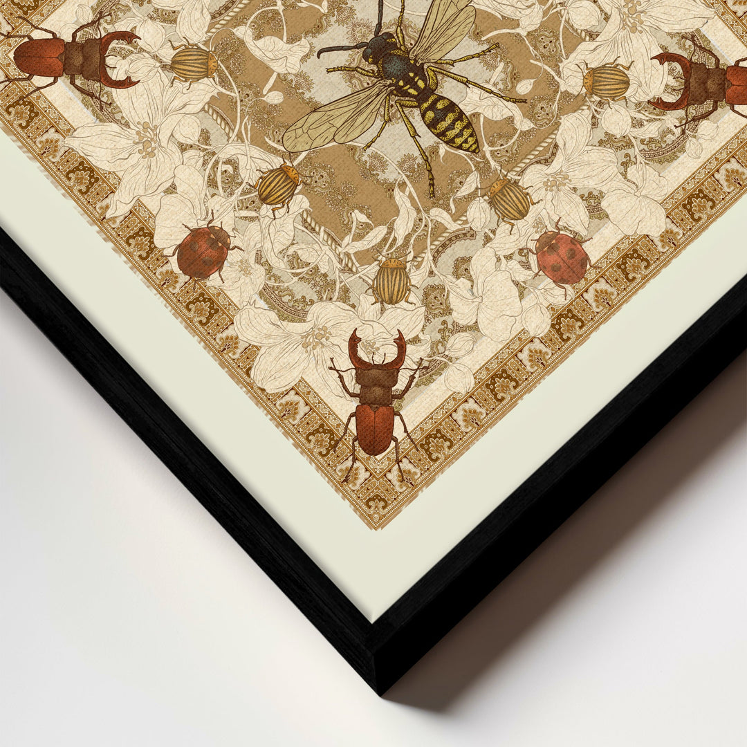 "Apothecary of Beetles" Framed Canvas Wall Art by ChiChi Décor