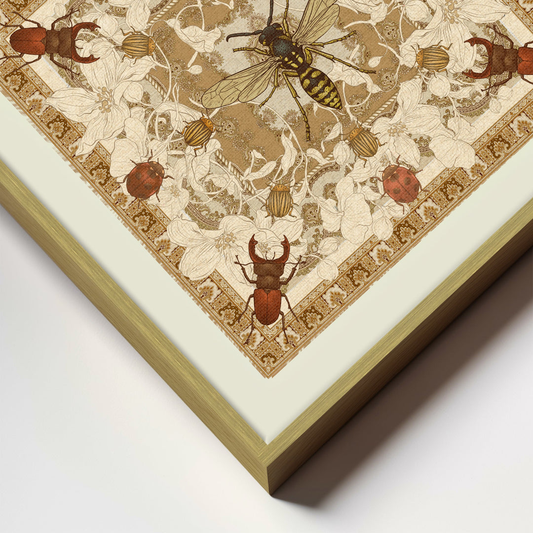 "Apothecary of Beetles" Framed Canvas Wall Art by ChiChi Décor
