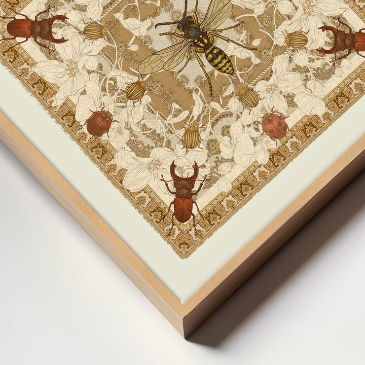 "Apothecary of Beetles" Framed Canvas Wall Art by ChiChi Décor