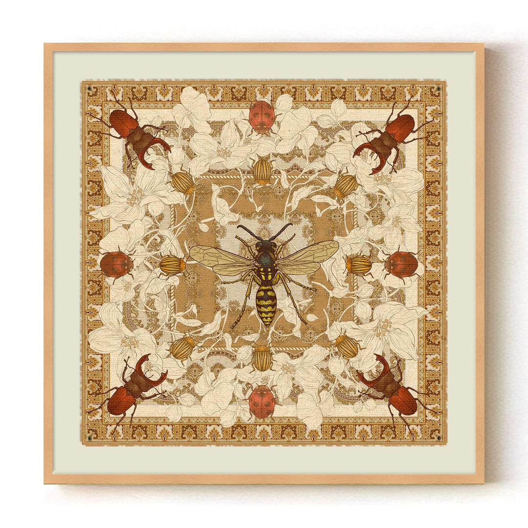 "Apothecary of Beetles" Framed Canvas Wall Art by ChiChi Décor