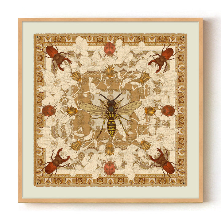 "Apothecary of Beetles" Framed Canvas Wall Art by ChiChi Décor