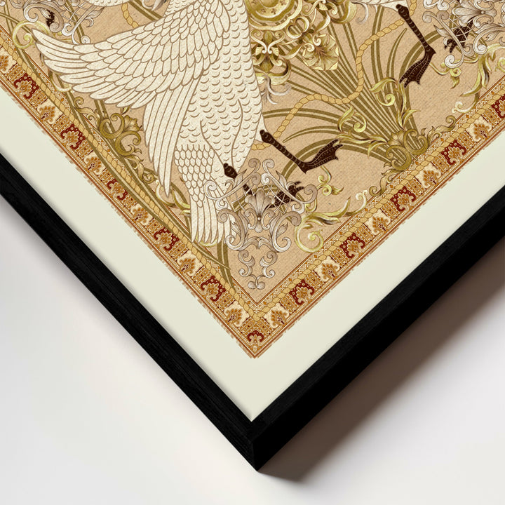 "Swan Allegory" Framed Canvas Wall Art by ChiChi Décor