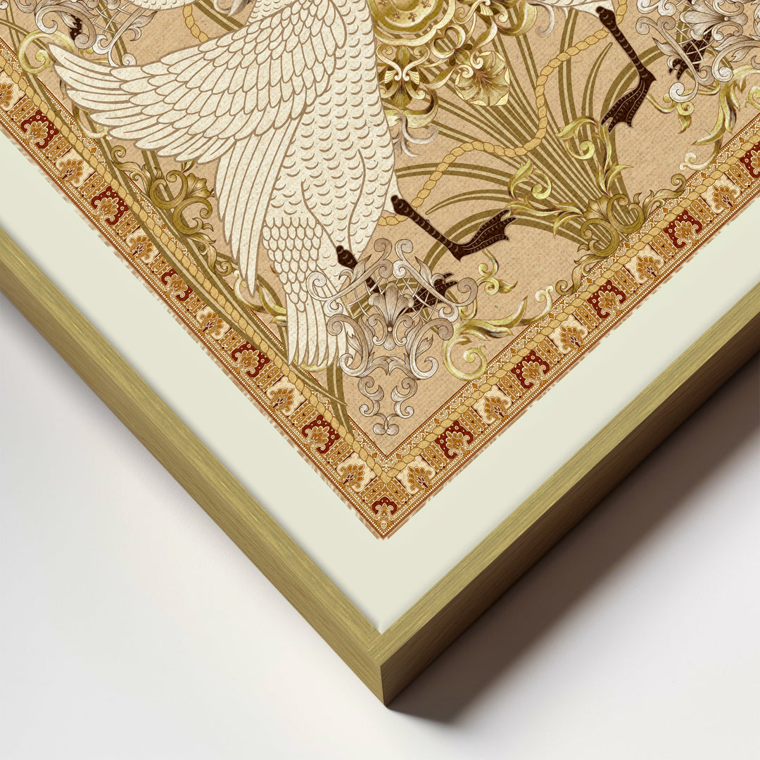 "Swan Allegory" Framed Canvas Wall Art by ChiChi Décor