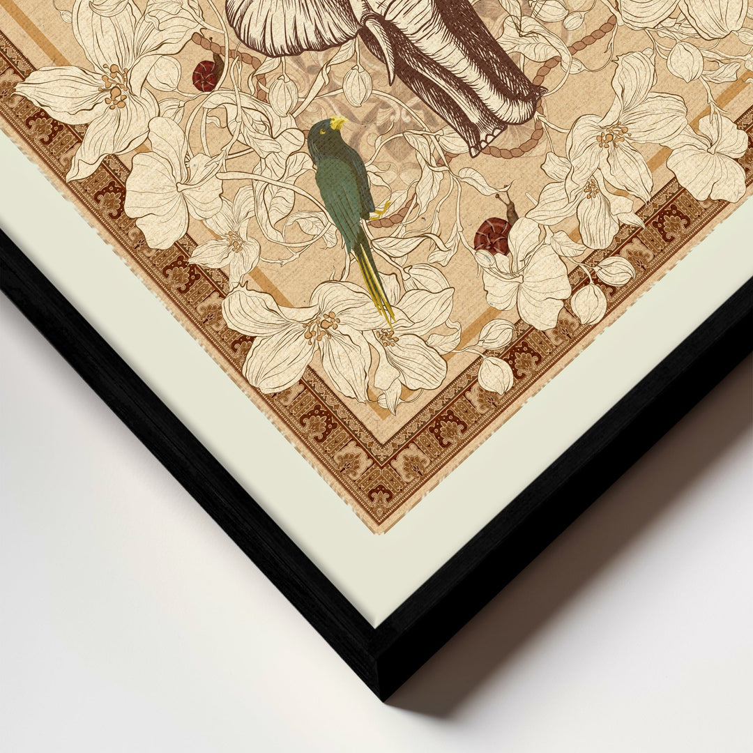 "Elephant Reverie" Framed Canvas Wall Art by ChiChi Décor