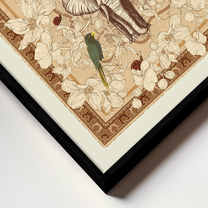 "Elephant Reverie" Framed Canvas Wall Art by ChiChi Décor