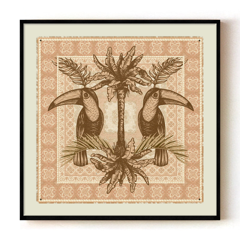 "Toucan Sonata" Framed Canvas Wall Art by ChiChi Décor