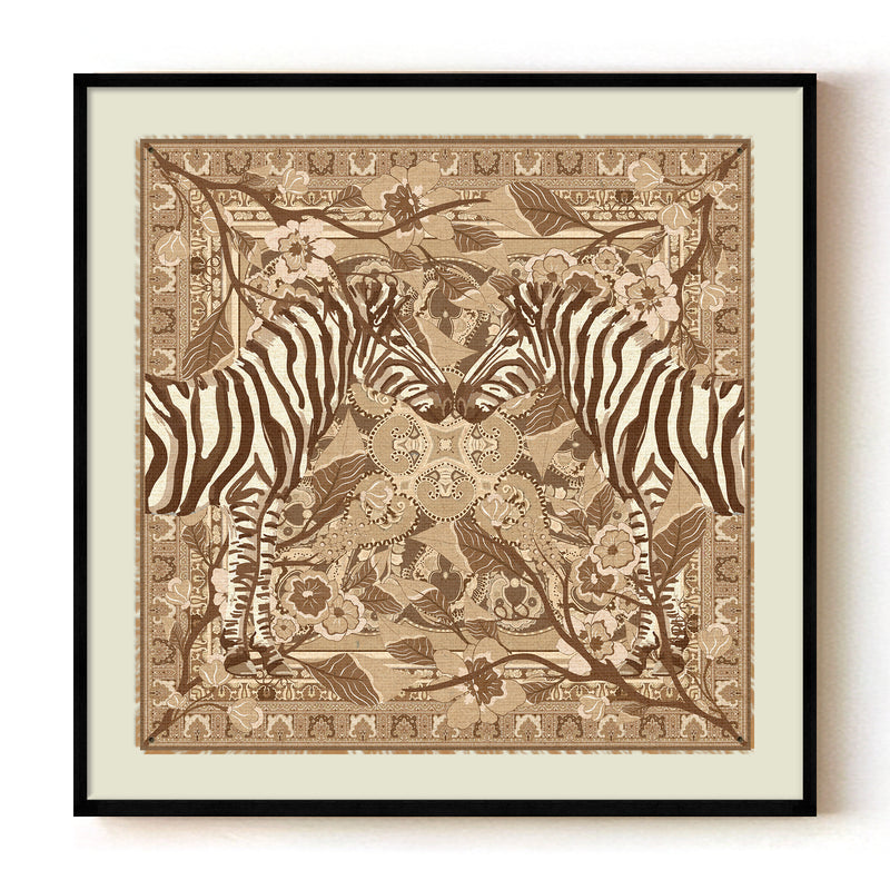 "Jungle Courtship" Framed Canvas Wall Art by ChiChi Décor