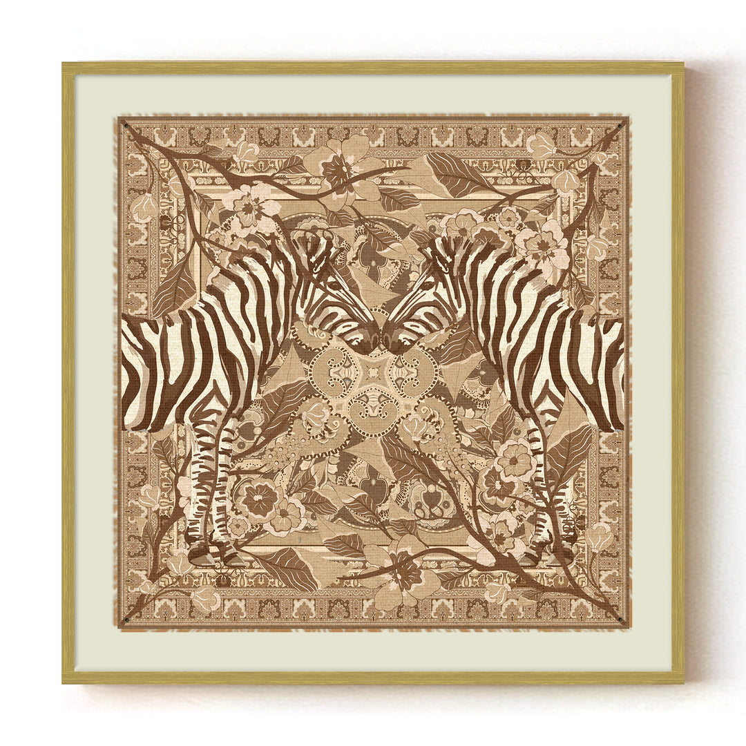 "Jungle Courtship" Framed Canvas Wall Art by ChiChi Décor