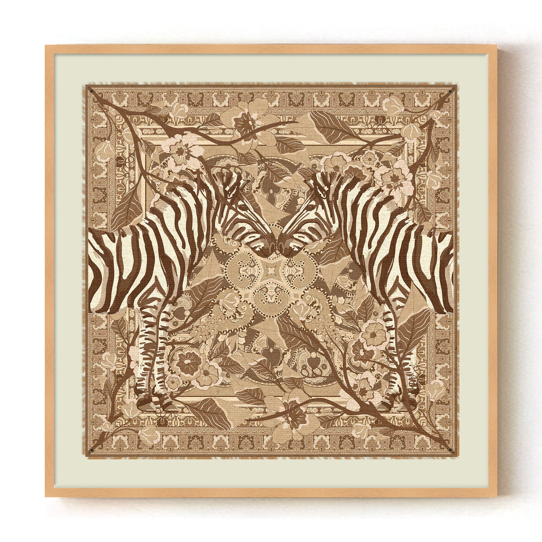 "Jungle Courtship" Framed Canvas Wall Art by ChiChi Décor
