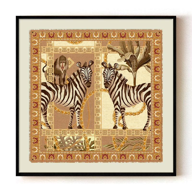 "Serengeti Companions" Framed Canvas Wall Art by ChiChi Décor