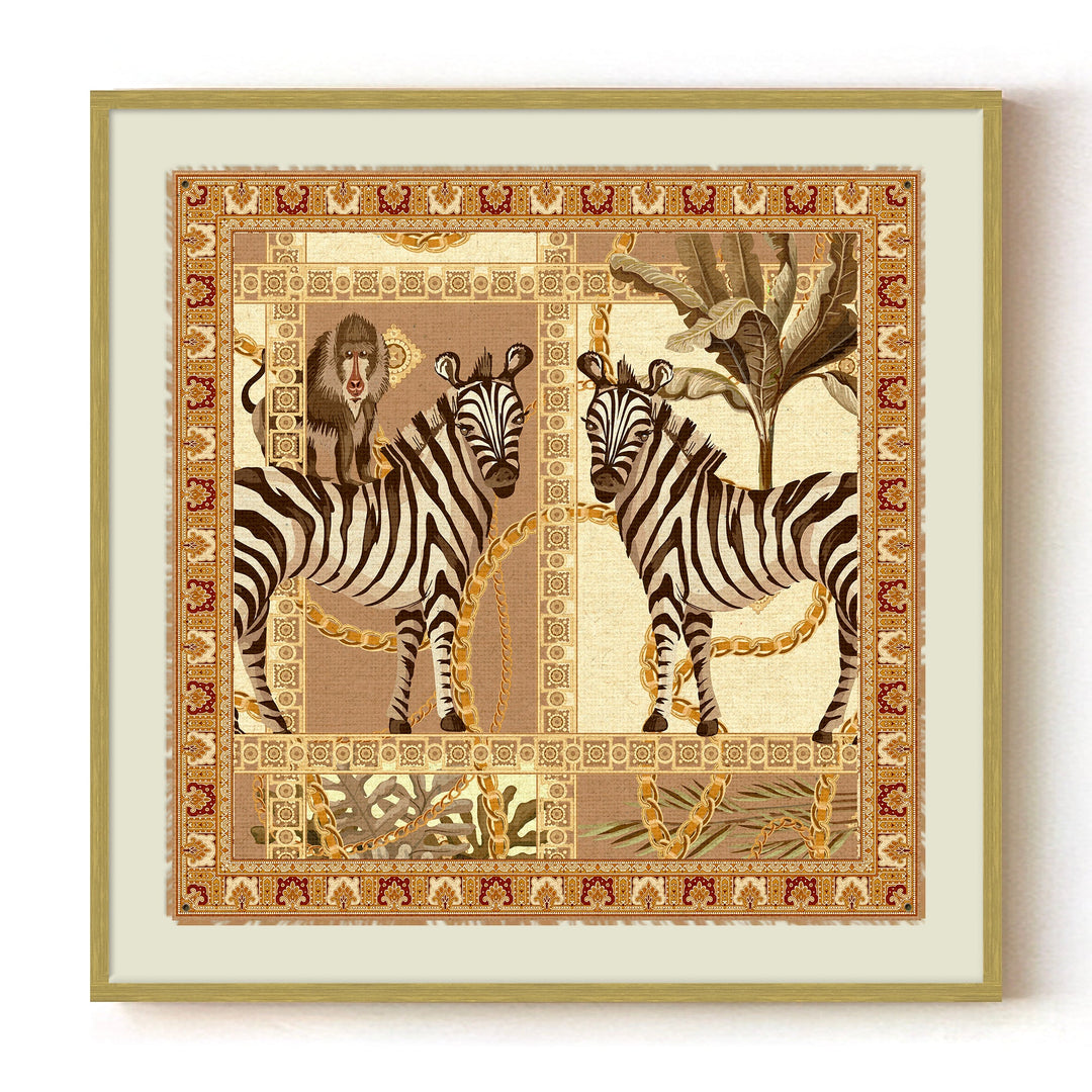"Serengeti Companions" Framed Canvas Wall Art by ChiChi Décor