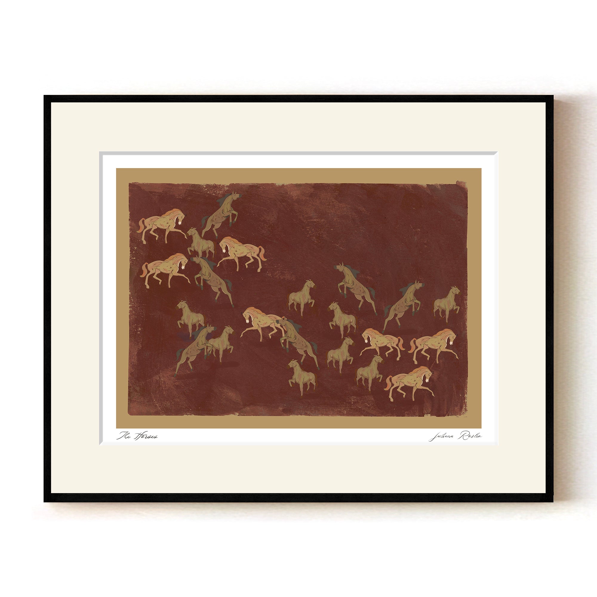 額装品/The Horse/トゥイヤ リンドストローム/ポスター/インテリア The Horses